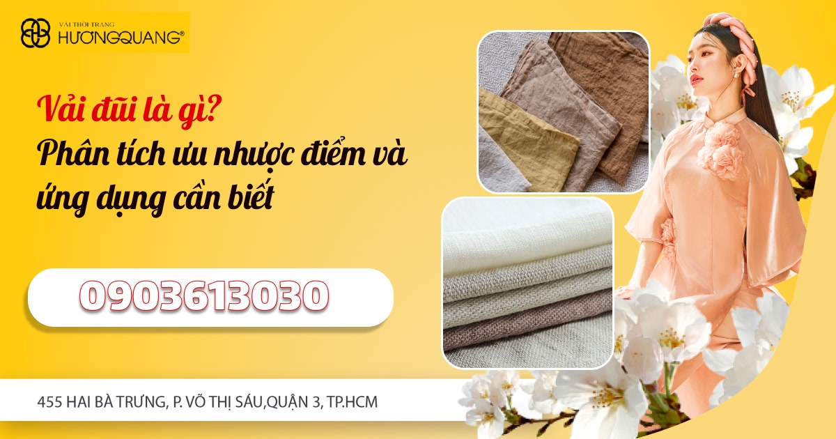 Kiểm tra chất lượng vải đũi tại Vải Hương Quang