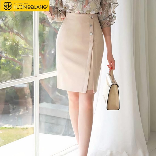 Vải kaki thun may váy tại Vải Hương Quang