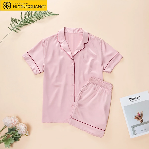 Vải lụa satin bóng nhẹ dùng may đồ ngủ