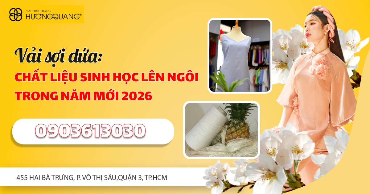 Vải sợi dứa tại Vải Hương Quang