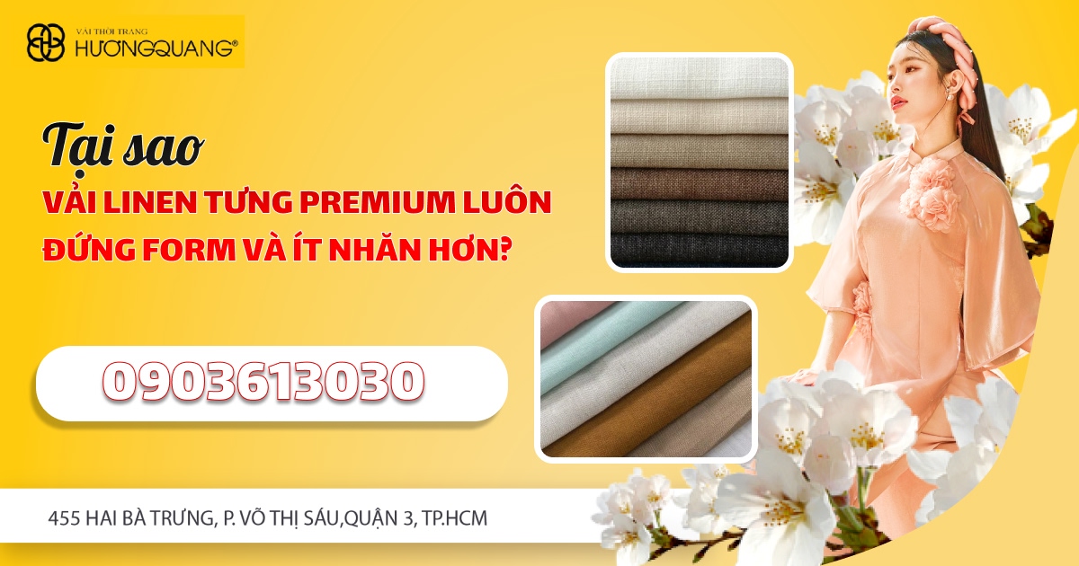 Tư vấn chọn vải linen tưng premium cho may mặc