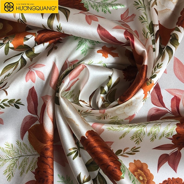 Bảng màu vải satin lụa Ý đa dạng tại Hương Quang