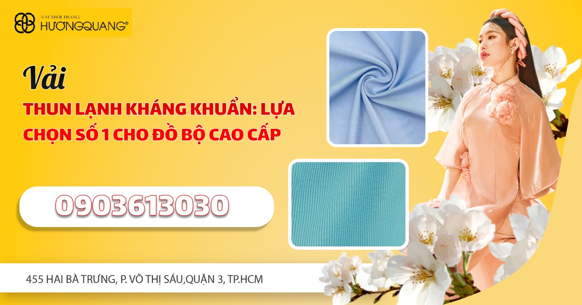 Cuộn vải thun lạnh kháng khuẩn tại kho Vải Hương Quang
