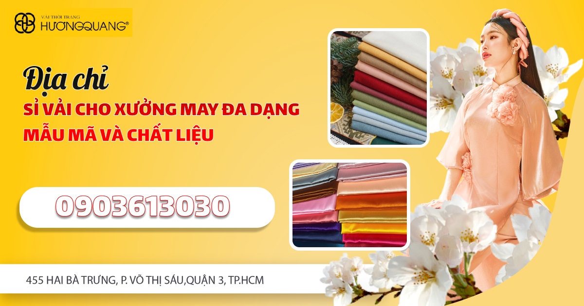 Kho vải Hương Quang cập nhật mẫu mới liên tục