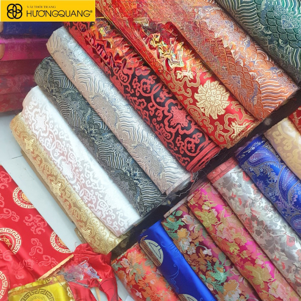 vai gam Thuong Hai nhieu mau sac tai Vai Huong Quang