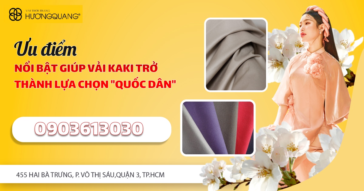 Kiểm tra chất lượng vải kaki trước khi xuất kho