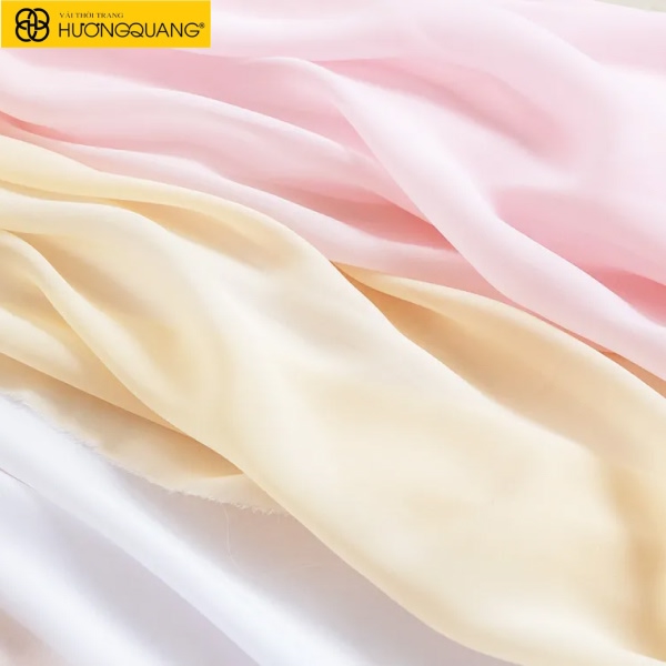 Vải chiffon mỏng nhẹ, bay bổng, nữ tính