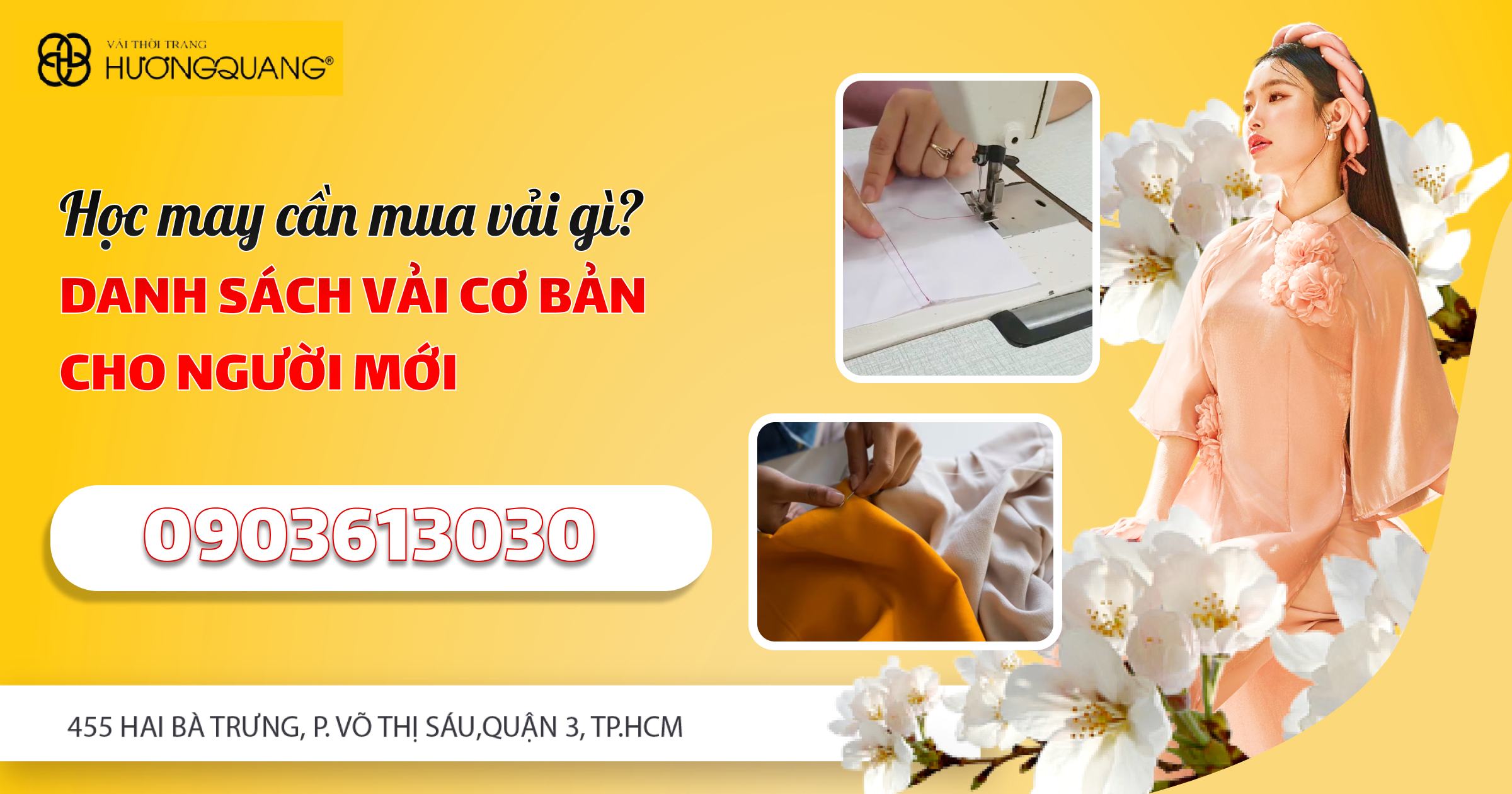 Nhiều loại vải với màu sắc đa dạng tại cửa hàng