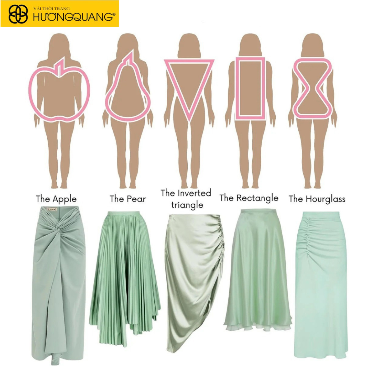 Nhiều loại vải phù hợp với người có dáng cân đối