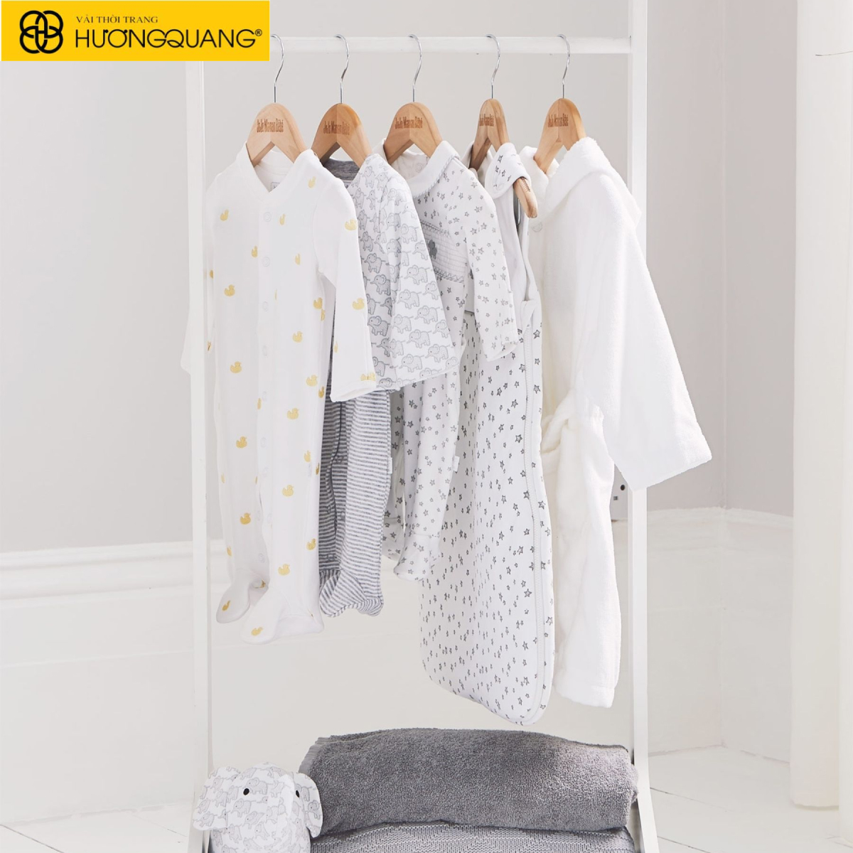 Phơi quần áo sơ sinh nơi thoáng mát